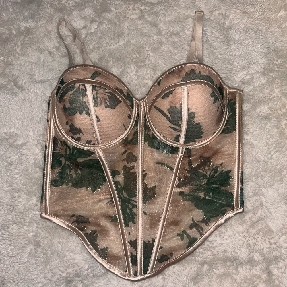 Kaylee Kollection Floral Bustier Corset